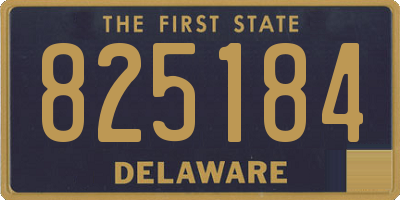 DE license plate 825184