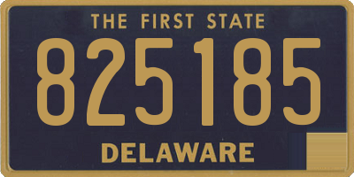 DE license plate 825185