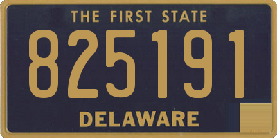DE license plate 825191