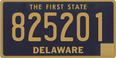 DE license plate 825201