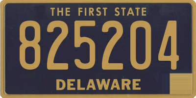 DE license plate 825204