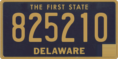 DE license plate 825210