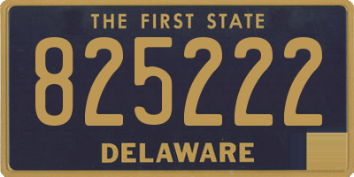 DE license plate 825222