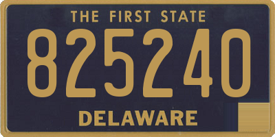 DE license plate 825240