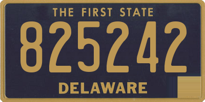 DE license plate 825242