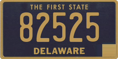 DE license plate 82525