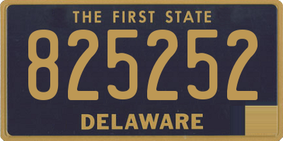 DE license plate 825252