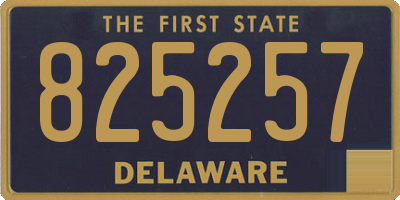 DE license plate 825257