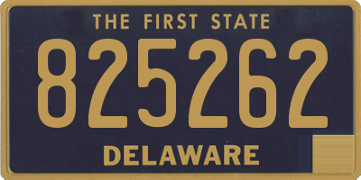 DE license plate 825262