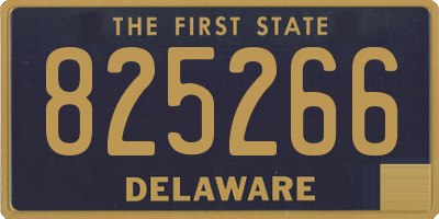 DE license plate 825266