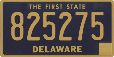 DE license plate 825275