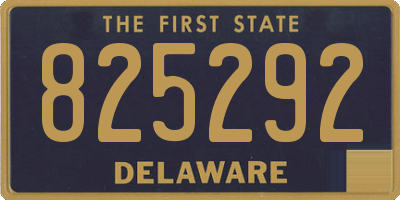 DE license plate 825292