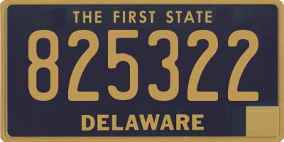 DE license plate 825322
