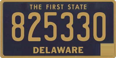 DE license plate 825330