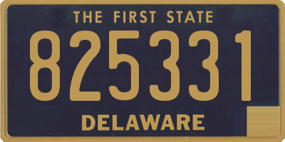 DE license plate 825331