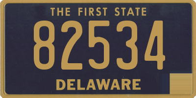 DE license plate 82534