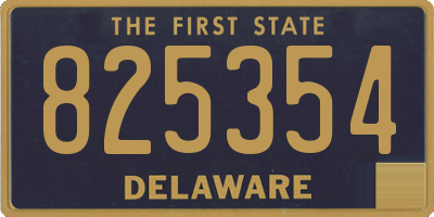 DE license plate 825354