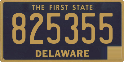 DE license plate 825355