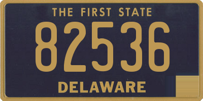 DE license plate 82536