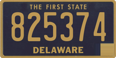 DE license plate 825374