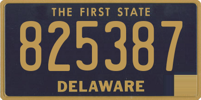 DE license plate 825387