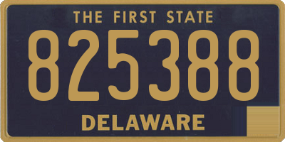 DE license plate 825388