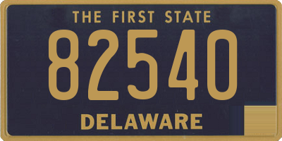 DE license plate 82540