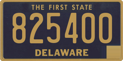 DE license plate 825400