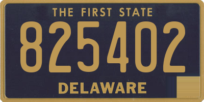 DE license plate 825402