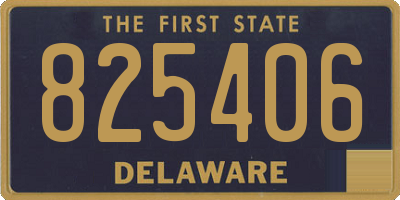 DE license plate 825406