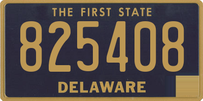 DE license plate 825408
