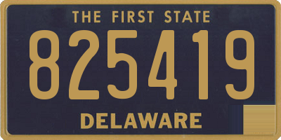 DE license plate 825419