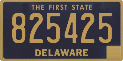 DE license plate 825425