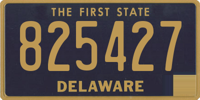 DE license plate 825427