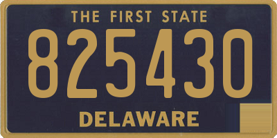 DE license plate 825430