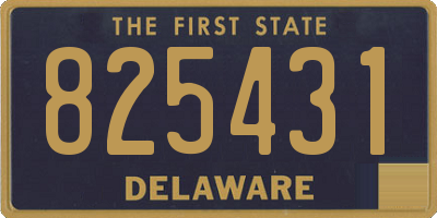 DE license plate 825431