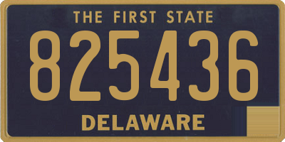 DE license plate 825436