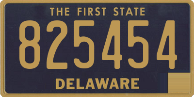 DE license plate 825454