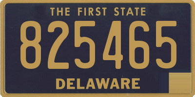 DE license plate 825465