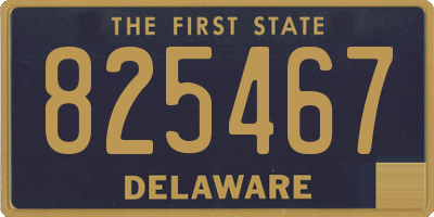 DE license plate 825467