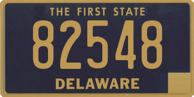 DE license plate 82548
