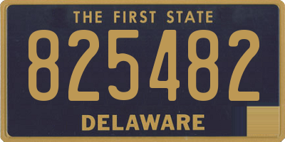 DE license plate 825482