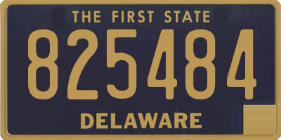 DE license plate 825484