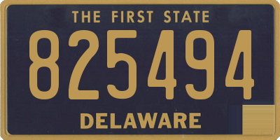 DE license plate 825494
