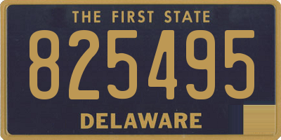 DE license plate 825495