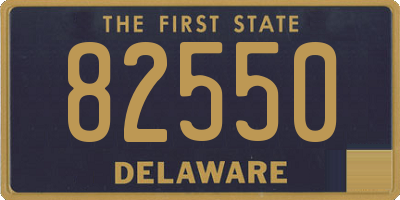 DE license plate 82550
