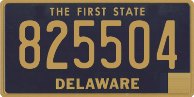 DE license plate 825504