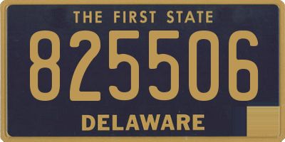DE license plate 825506