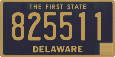 DE license plate 825511