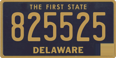 DE license plate 825525